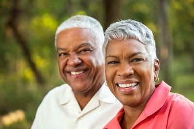 A smiling couple | dentist near me