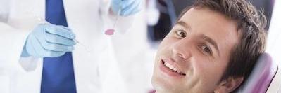 Man getting a dental exam