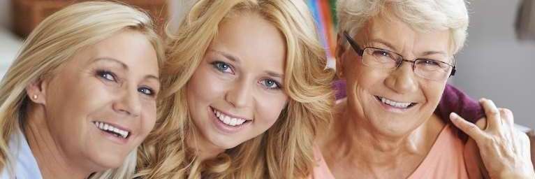 A smiling family | dental hygiene month